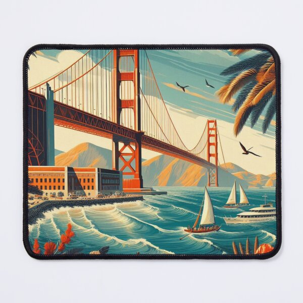 Item preview, San Francisco Vintage Travel Poster designed and sold by Rue Design Company.