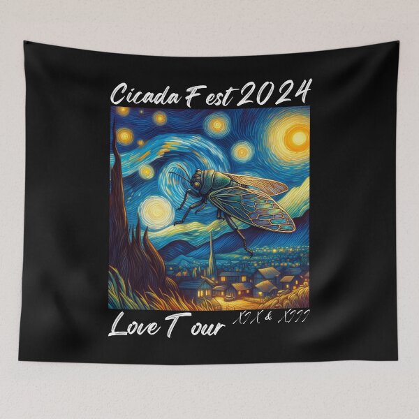 Item preview, Entomology Cicada Lover Cicada Fest 2024 Broods XIX & XIII  Starry Night Van Gogh  designed and sold by KAYDEE01212 ✨.