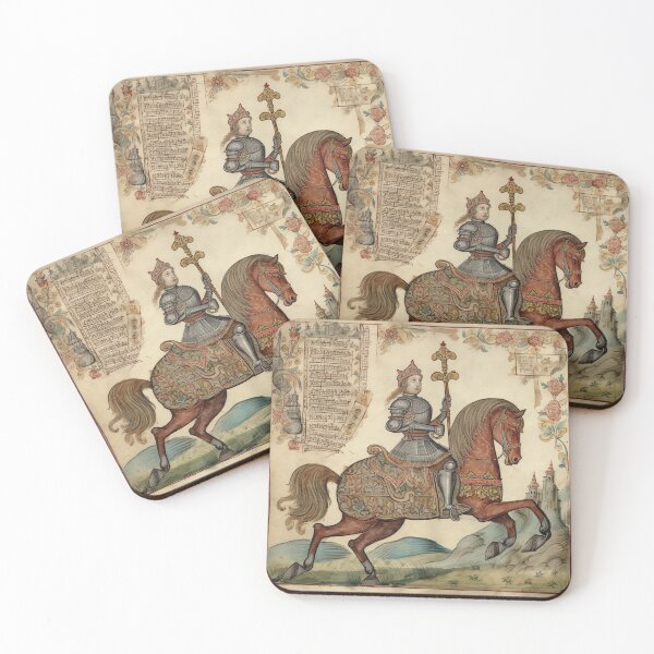 Item preview, Knight on horseback, Middle Ages designed and sold by hhh-art.