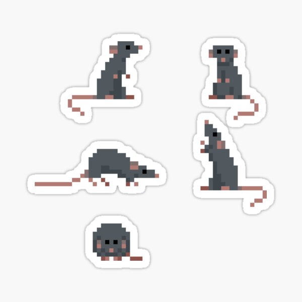 Item preview, Pixel art rats designed and sold by Hobbes2594.