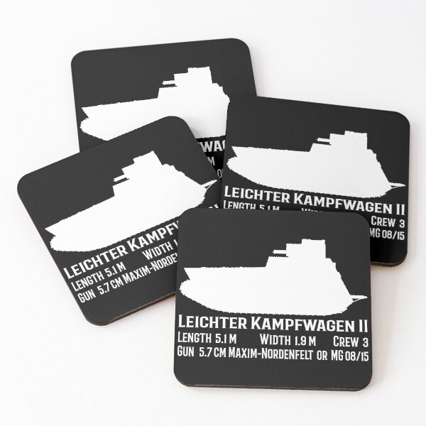 Item preview, LK Leichter Kampfwagen II German WWI Tank Information Silhouette designed and sold by MilitaryMart.