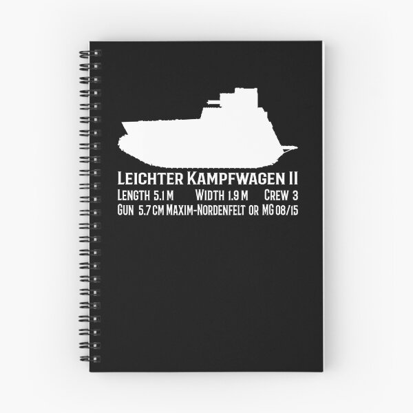 Item preview, LK Leichter Kampfwagen II German WWI Tank Information Silhouette designed and sold by MilitaryMart.