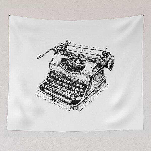Item preview, The tortured Poets Department typewriter lyrics Taylor Swift designed and sold by swift inspired.