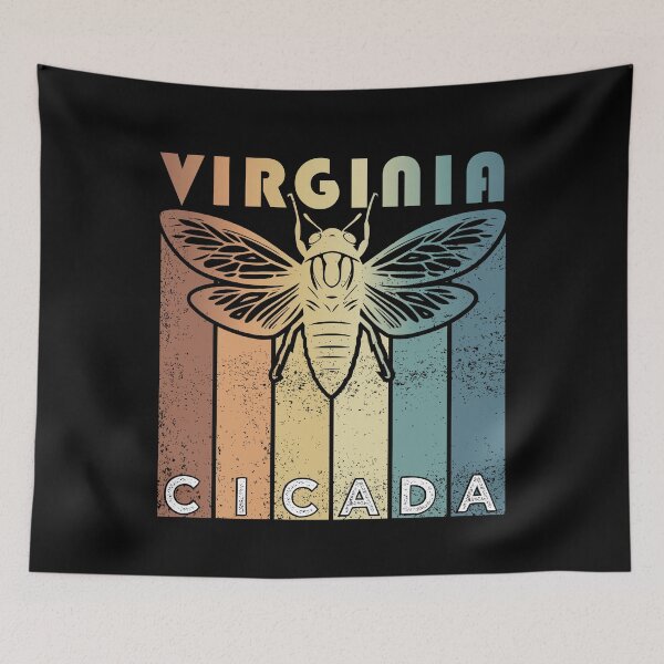 Item preview, Retro Virginia 2024 Cicada Summer Swarm, Vintage Cicada designed and sold by ArtByKatti.
