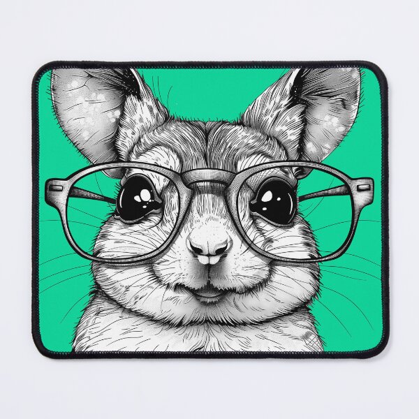 Item preview, Nerdy Nibbler - Sophisticated Agouti Art designed and sold by ElegantQuirk.
