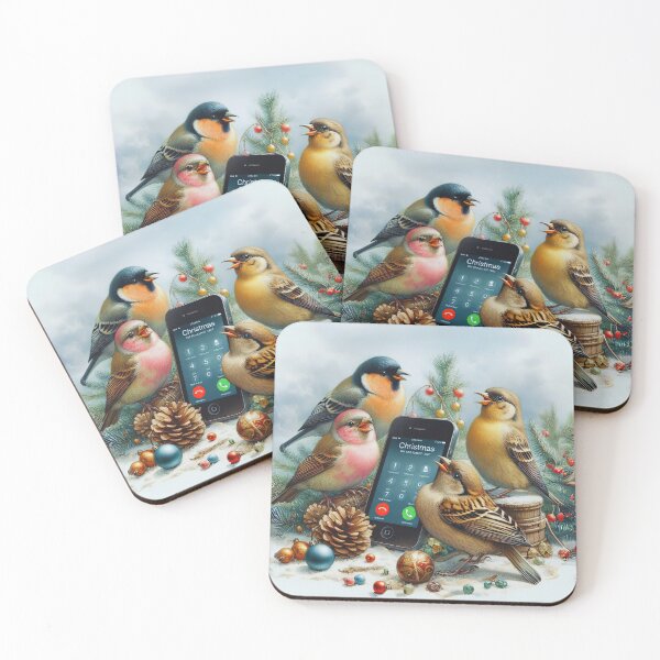 Item preview, Four Calling Birds- Christmas  designed and sold by angelmuz.
