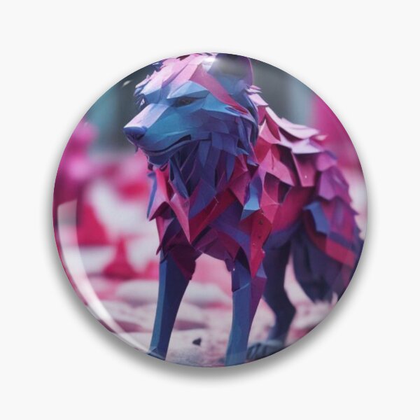 Item preview, Grey Origami Wolf designed and sold by pUNKnown.