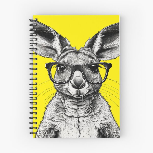 Item preview, Bookish Bounder - Scholarly Kangaroo Illustration designed and sold by ElegantQuirk.