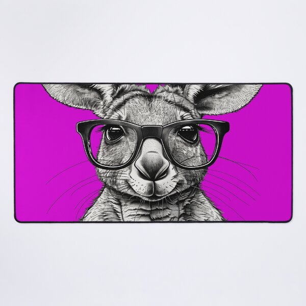 Item preview, Bookish Bounder - Scholarly Kangaroo Illustration designed and sold by ElegantQuirk.