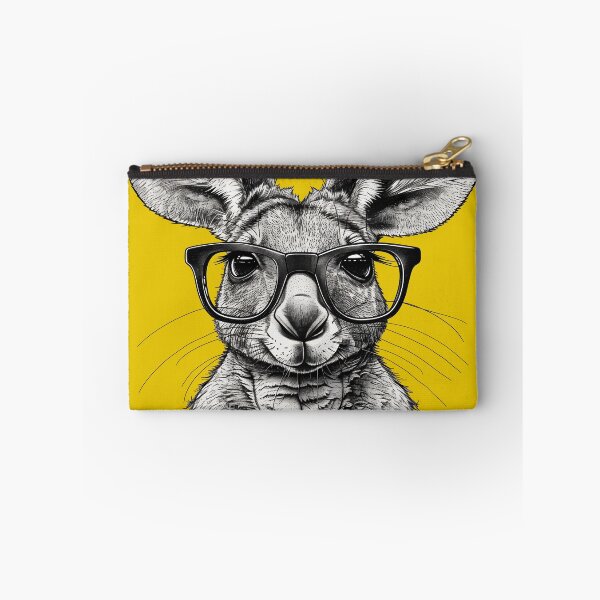 Item preview, Bookish Bounder - Scholarly Kangaroo Illustration designed and sold by ElegantQuirk.