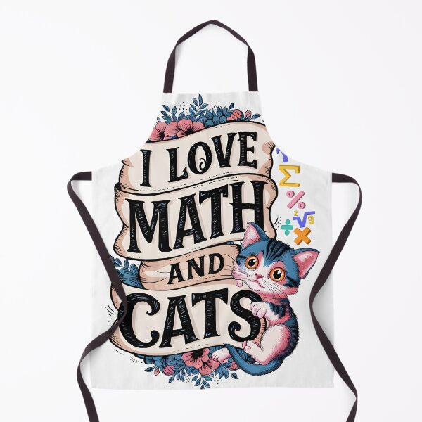 Item preview, I Love Mathematics And Cats Math Teacher and Math Lovers designed and sold by ColorFlick.