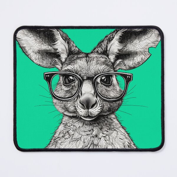 Item preview, Academic Aussie - Wise Kangaroo Sketch designed and sold by ElegantQuirk.