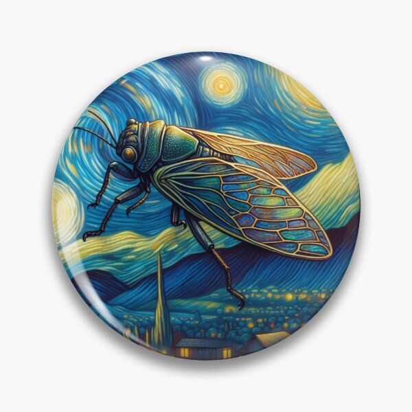Item preview, Entomology Cicada Lover Cicada Fest 2024 Broods XIX & XIII  Starry Night Van Gogh  designed and sold by KAYDEE01212 ✨.