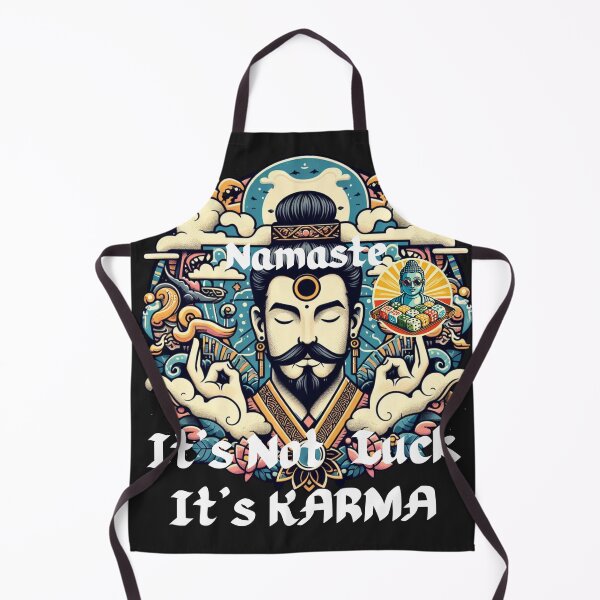 Item preview, Namaste Not Luck Retro Pop Art Lucky Buddha Design designed and sold by Wolvescreate.