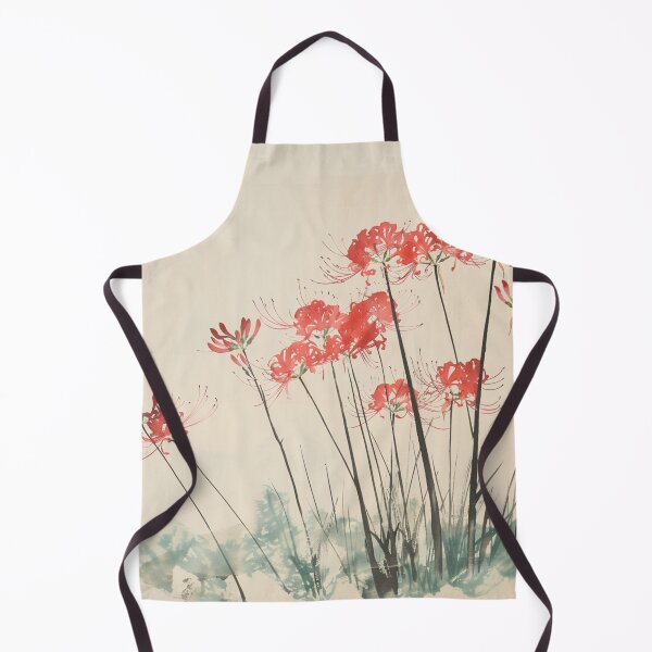 Item preview, Red spider lily Japanese woodblock designed and sold by molly-josh-art.