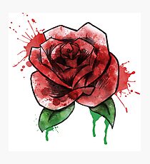 Watercolor Rose 2 Photographic Print
