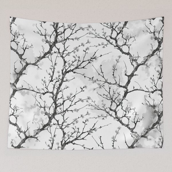 Item preview, Monochrome Blossom Sketch designed and sold by KyzArt01.
