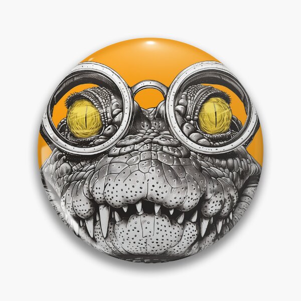 Item preview, Visionary Reptile - Insightful Crocodile Illustration designed and sold by ElegantQuirk.