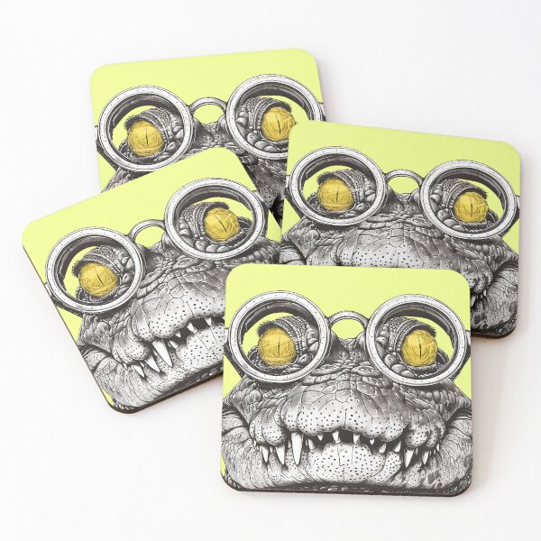 Item preview, Visionary Reptile - Insightful Crocodile Illustration designed and sold by ElegantQuirk.