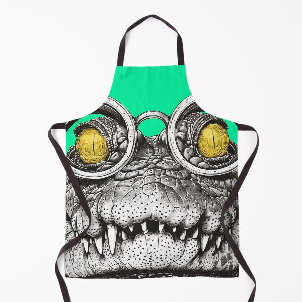 Item preview, Visionary Reptile - Insightful Crocodile Illustration designed and sold by ElegantQuirk.