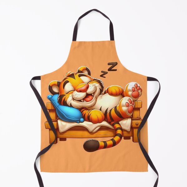 Item preview, Cute tiger sleeping in bed designed and sold by AD-Digital-Art.