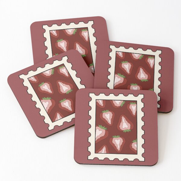 Item preview, strawberry stamp designed and sold by StaticTv0.