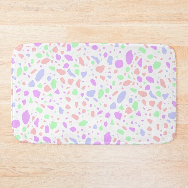 Item preview, White Multicolor Terrazzo Tile Composition Seamless Chips Replica designed and sold by Alchemy-A-La-G.