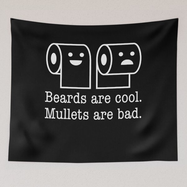 Item preview, Beard are Cool Mullets are Bad Toilet Paper Forward Backward designed and sold by elderberry.