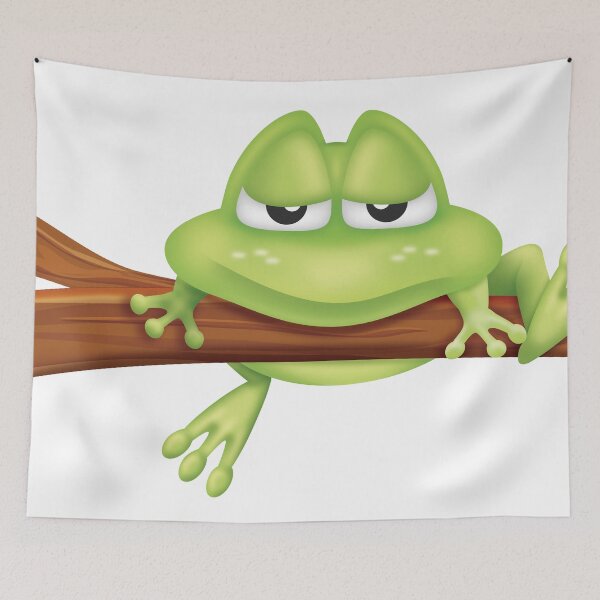 Item preview, Frog on a log designed and sold by roundowl.