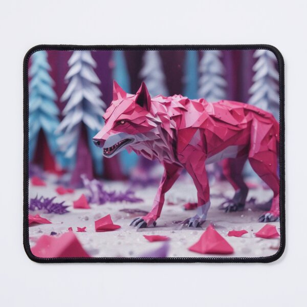 Item preview, Pink Origami Wolf designed and sold by pUNKnown.