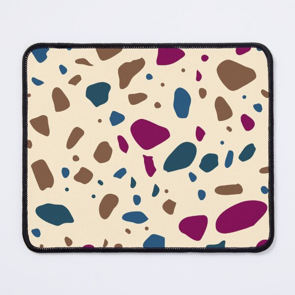 Item preview, Peach Multicolor Terrazzo Tile Composition Seamless Chips Replica designed and sold by Alchemy-A-La-G.