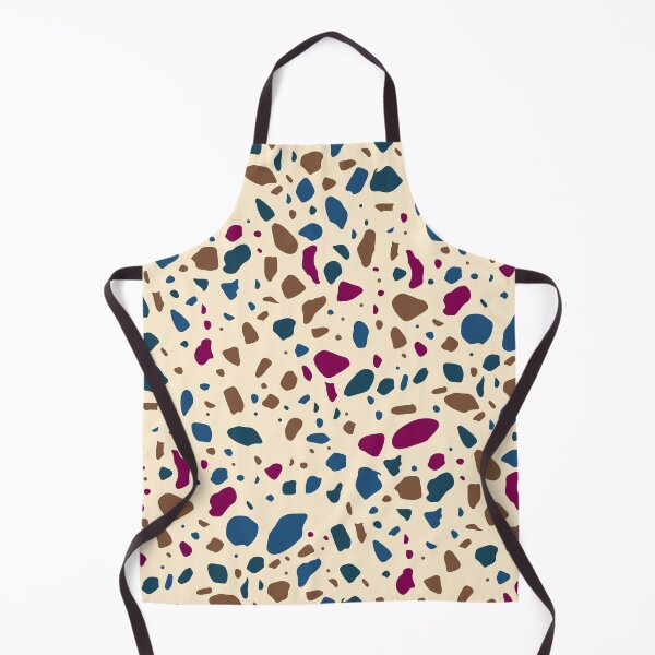 Item preview, Peach Multicolor Terrazzo Tile Composition Seamless Chips Replica designed and sold by Alchemy-A-La-G.