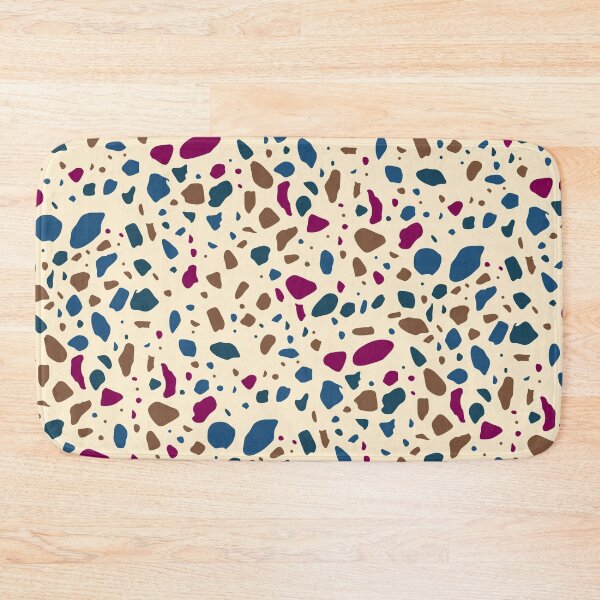 Item preview, Peach Multicolor Terrazzo Tile Composition Seamless Chips Replica designed and sold by Alchemy-A-La-G.