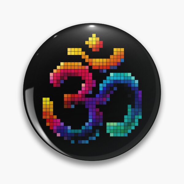 Item preview, Om Pixel Burst: The Sacred Vibration in Cosmic Pixels designed and sold by H Jonas.