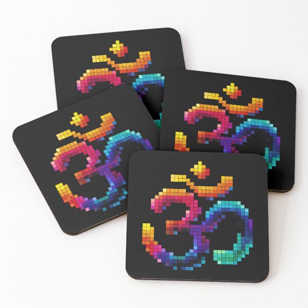 Item preview, Om Pixel Burst: The Sacred Vibration in Cosmic Pixels designed and sold by H Jonas.