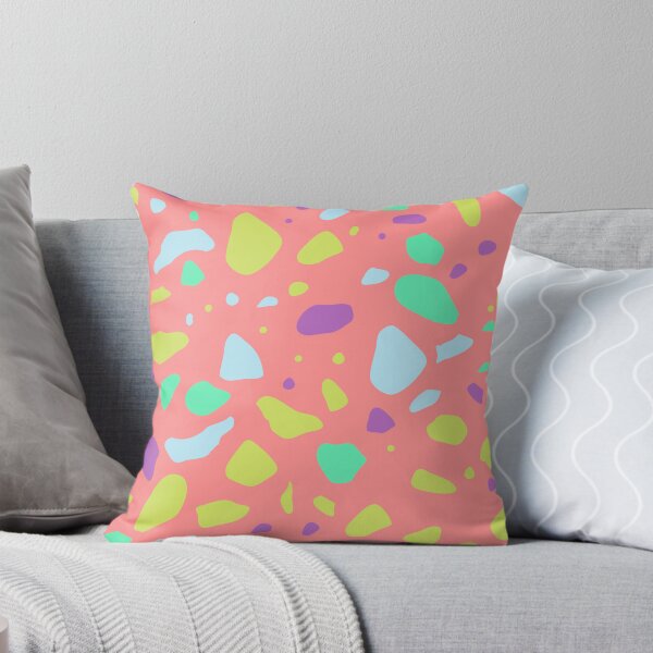 Item preview, Bright Happy Pink Multicolor Terrazzo Tile Composition Seamless designed and sold by Alchemy-A-La-G.