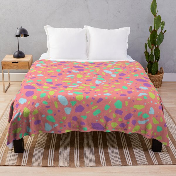 Item preview, Bright Happy Pink Multicolor Terrazzo Tile Composition Seamless designed and sold by Alchemy-A-La-G.