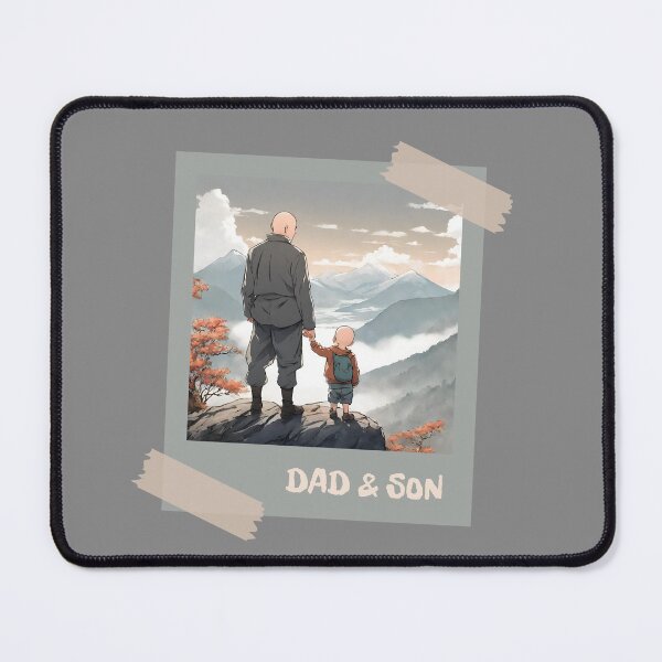 Item preview, DAD & SON, SON & DAD, Family, love, anime, father, daddy designed and sold by GOLDENGARDENART.