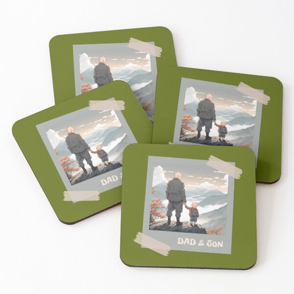 Item preview, DAD & SON, SON & DAD, Family, love, anime, father, daddy designed and sold by GOLDENGARDENART.