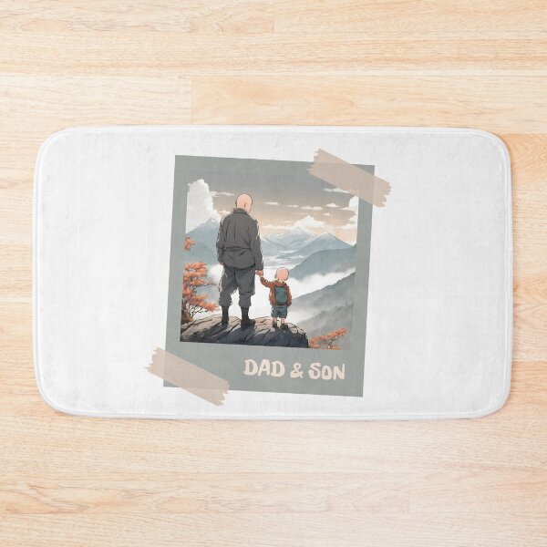 Item preview, DAD & SON, SON & DAD, Family, love, anime, father, daddy designed and sold by GOLDENGARDENART.