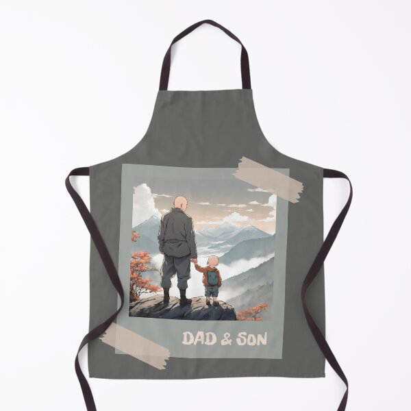 Item preview, DAD & SON, SON & DAD, Family, love, anime, father, daddy designed and sold by GOLDENGARDENART.