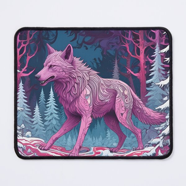 Item preview, Pink Wolf Sketch designed and sold by pUNKnown.