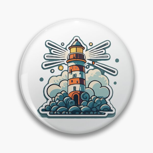 Item preview, Nautical Lighthouse in Fog Design designed and sold by NiftyWrx.