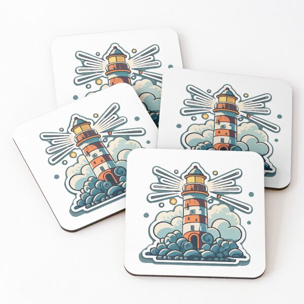 Item preview, Nautical Lighthouse in Fog Design designed and sold by NiftyWrx.