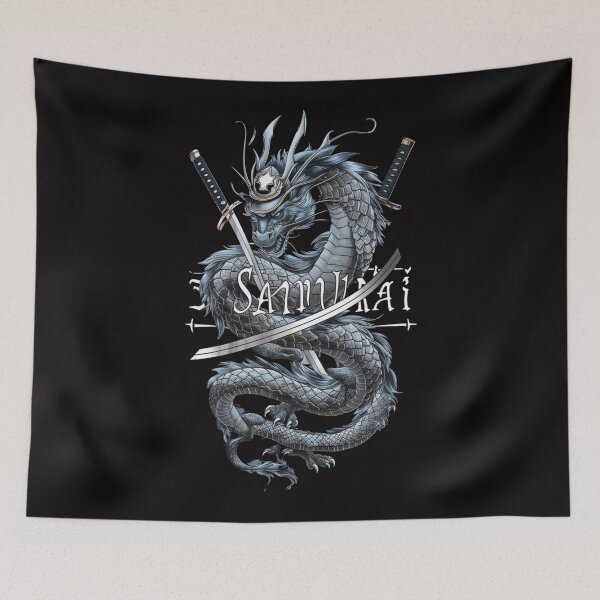 Item preview, Samurai Dragon T-Shirt - Mythical Warrior Art Apparel designed and sold by HOMEDESIGNPRINT.