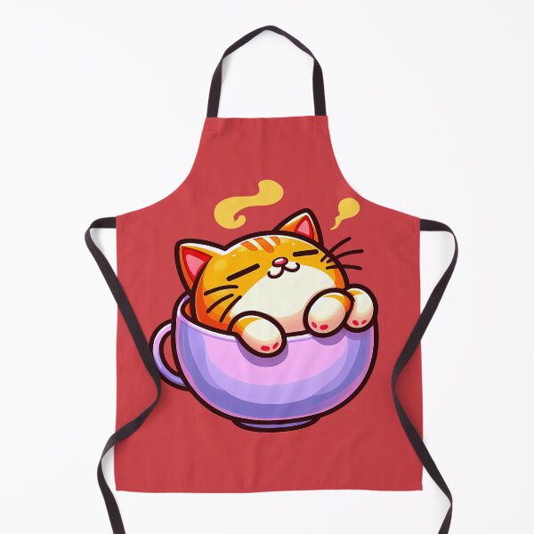 Item preview, Cute cartoon kitten taking bath in coffee cup designed and sold by AD-Digital-Art.