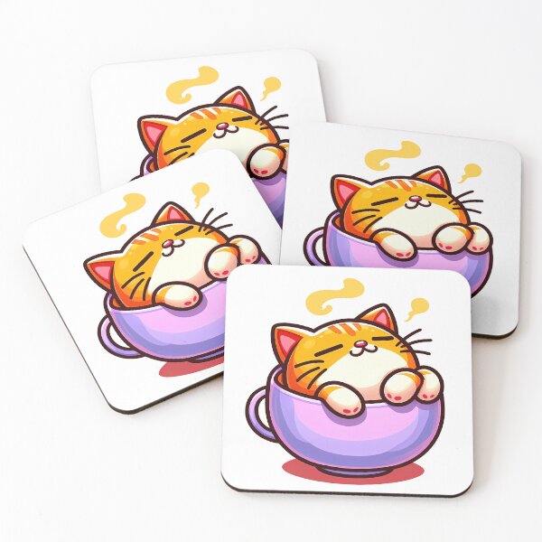 Item preview, Cute cartoon kitten taking bath in coffee cup designed and sold by AD-Digital-Art.