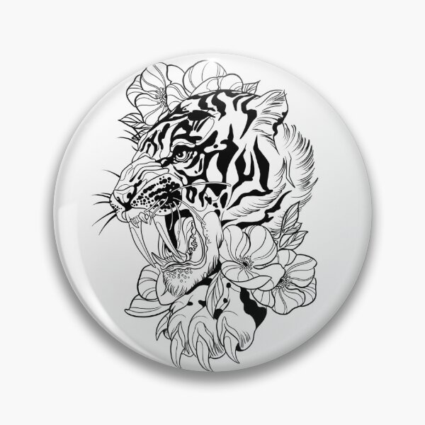 Item preview, Neo traditional tiger designed and sold by Julia Nunan.