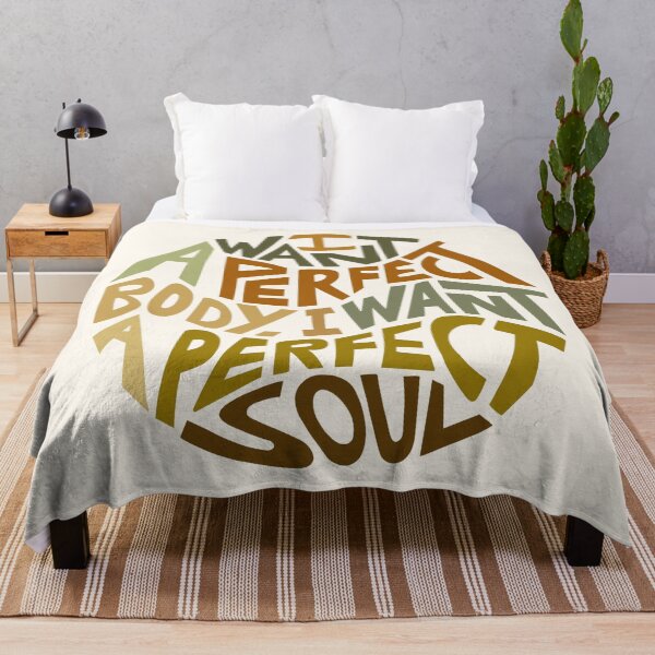 Item preview, I Want A Perfect Body I Want A Perfect Soul Word Art designed and sold by Unhinged Heather.