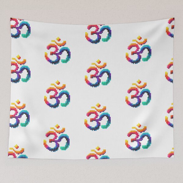 Item preview, Pixels Om: Vibrant Digital Mantra designed and sold by H Jonas.